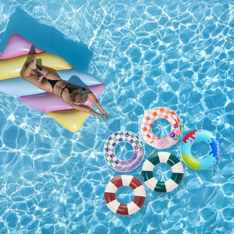 Travel Friendly Swimming Rings Swimming Rings Large Inflatable Swimming Rings for Relaxing Water Experiences