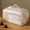 Large Capacity Nylon Mesh Makeup Bag, Breathable Multi-Layer Cosmetic Organizer Fashion Travel Wash Bag Compartments For Toiletries And Makeup Tools