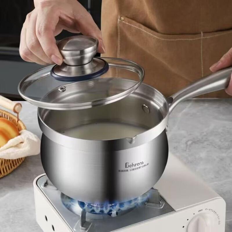 Berens 3-Layer 304 Stainless Steel Milk Pot & Steamer