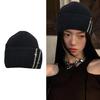 Rhinestones Unisex Hats Outdoor Fuzzy Winter Hat Handmade Protable Hat Suitable for Various Head Size