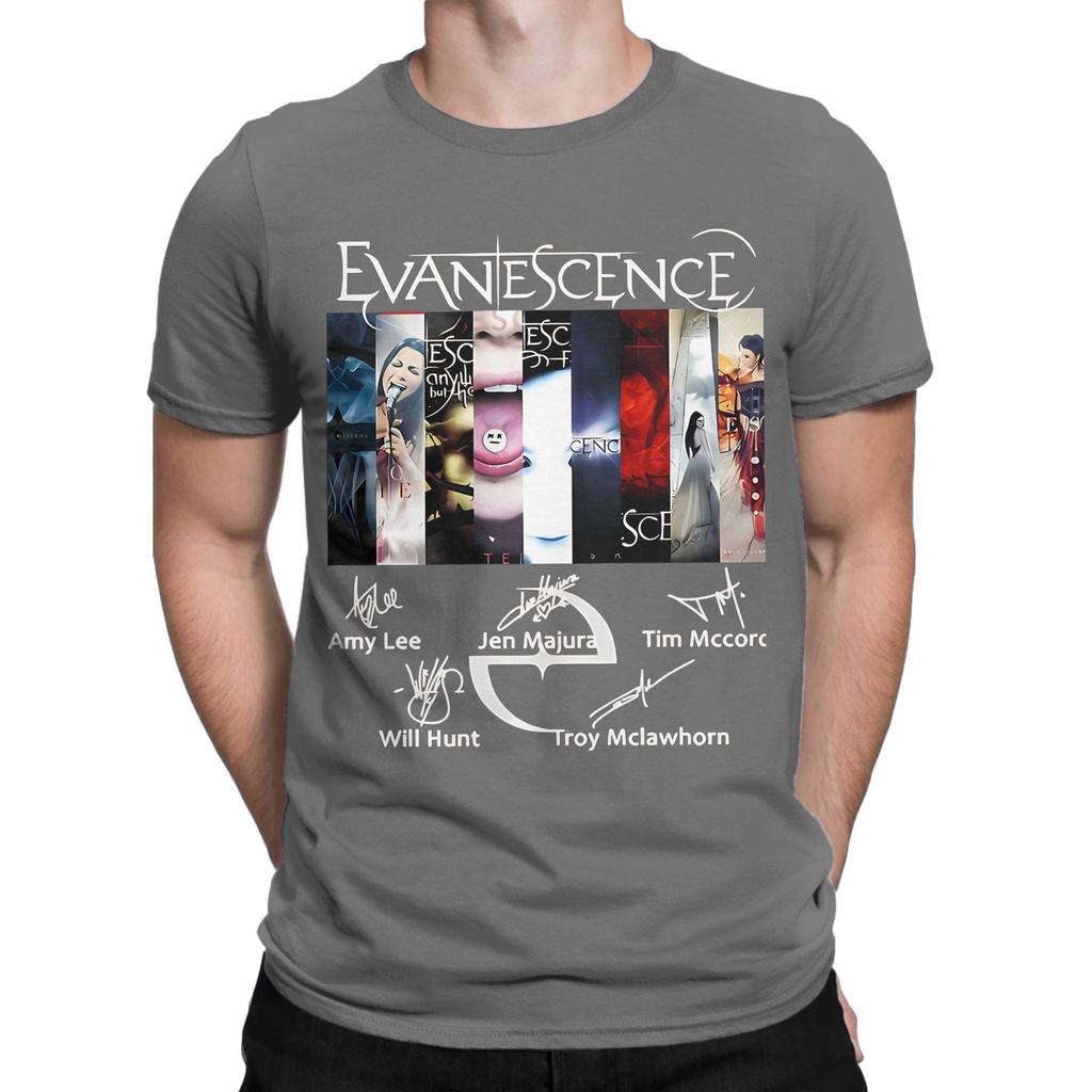Evanescence Signature Funny 100 Cotton Tshirt Amy Lee Evanescence Tops Tees For Unisex