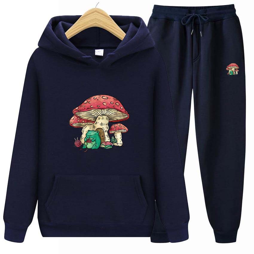 Tepláková souprava 2dílná Unisex Mikina s kapucí Fleecová mikina+kalhoty Kostým Jarní Podzim Anime Potisk Mikina s dlouhým rukávem Mikina s kapucí Jogging