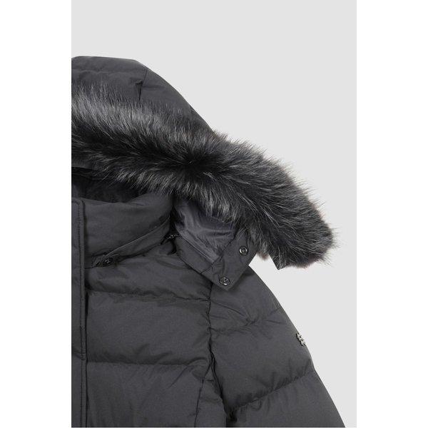 Kolon SportS Women S Raccoon Fur Hoodie Down V3jdx24622blk