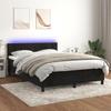 VidaXL Slat Bed Base with Mattress and LED, Upholstered Bed, Double Bed, Adult Bed for Interior Bedroom, 3134407