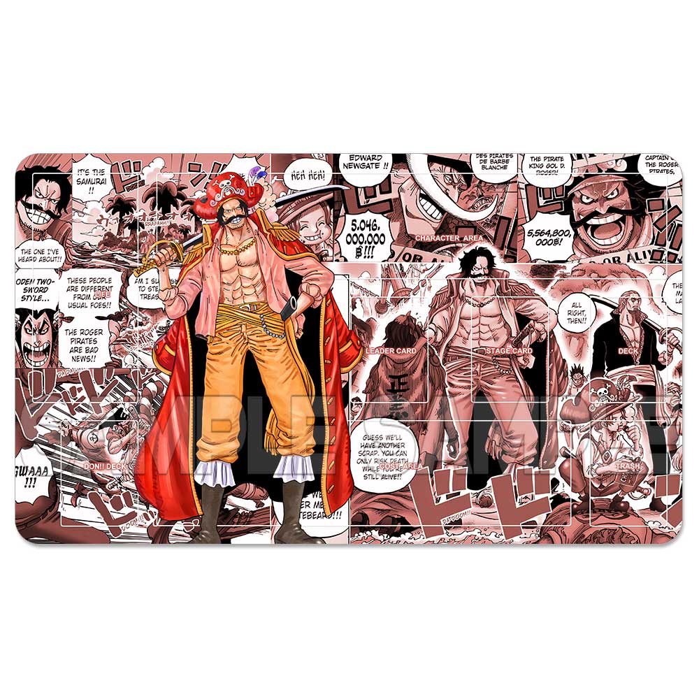 OPCG One Piece Playmat Luffy Law Zoro Ace Perona Trading Card Game Mat Dedicated Card Play Against Table Mat