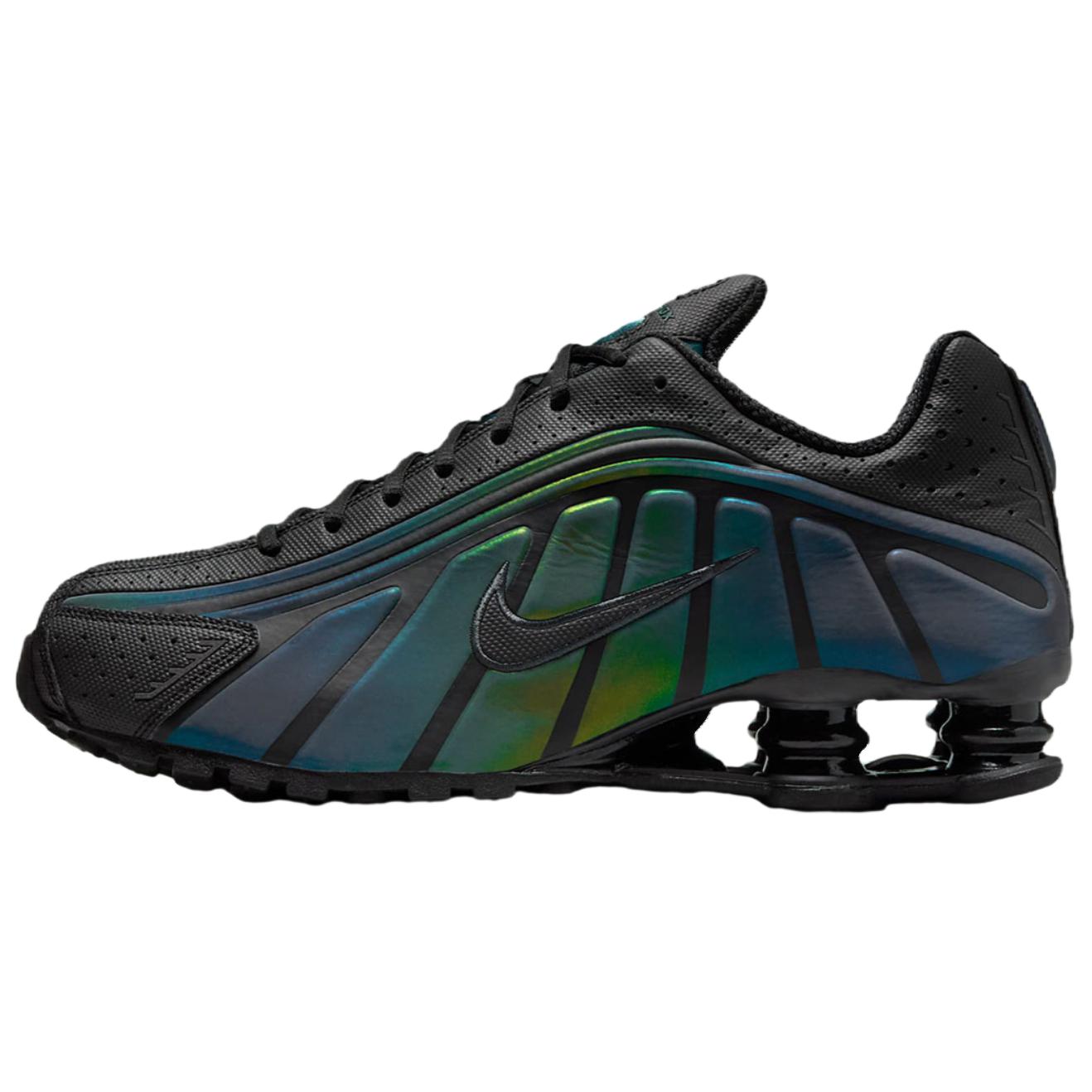 

Nike Shox R4 Breathable Running Shoes Men s Black Green IM6596-001 40