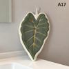 Hot Plant Leaves Hot Plant Cartoon Hand Towel Double-Layer Absorbent Thickened Quick Drying With Hanging Design Bathroom Kitchen