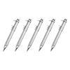 5Pcs Vernier Caliper Pen 0-100mm Black/Blue Gel Ink 1.0mm Ballpoint Pen Measuring Tool Multifunctional Measuring Ruler