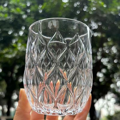 Coffee Glass Mug Transparent Drinking Glasses for Juice Water Flower Carving Coffee Cup Kitchen Accessory Camping Drinkware Mugs