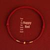 Pure Gold 999 Zodiac Red String Bracelet with Luck Beads for Baby's Full Moon or New Year