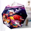 1pc Sonic the Hedgehog Automatic Opening Folding Umbrella with 8-Bone Iron Frame Portable for Outdoor Use, Travel, Daily Use, and Gifts for Fans.M080