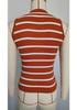 Retro Stripe Slim Fit Knit Vest for Women - Summer Collection