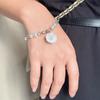 Elegant Shell Pearls Handchain Four Leaf Clovers Bracelet Adjustable Length Wristchain Fashionable and Stylish Ornament