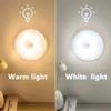 PIR Motion Sensor LED Night Light USB Rechargeable Lamp For Kitchen Cabinet Wardrobe Lamp Staircase Wireless Closet Light