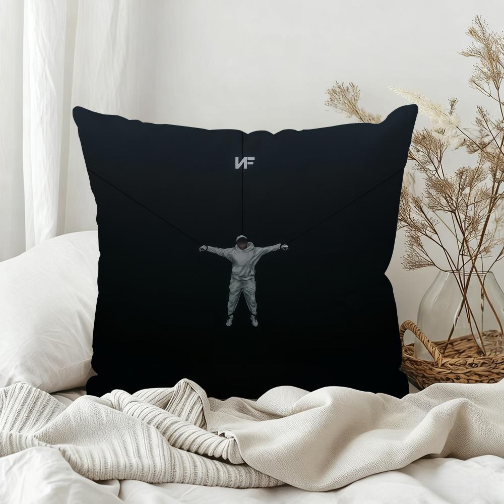 

Rapper NF Fear Music Pillow Case Bedroom Sofa Living Room Backrest Decoration Square Cushion Nap Time 30x30 cm