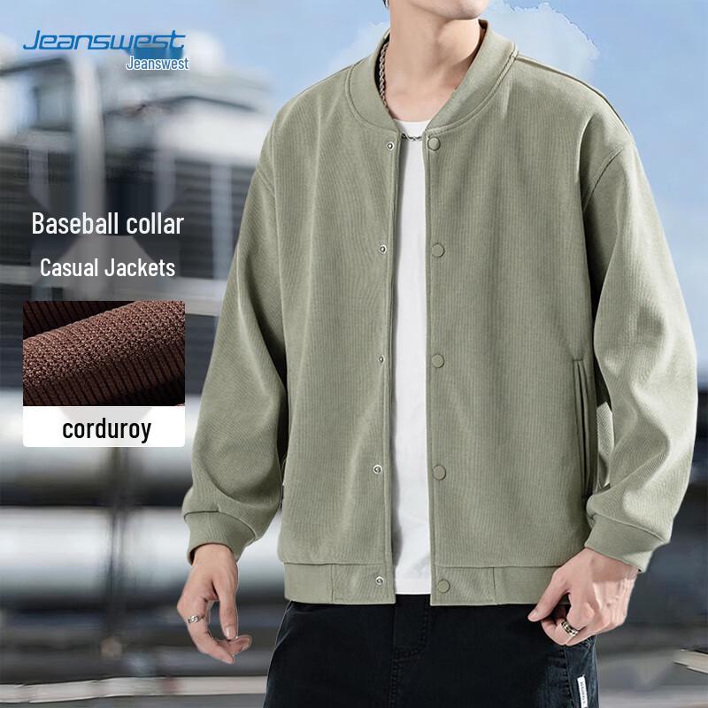 

JEANSWEST Men s Casual Baseball Jacket L