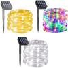 Copper Wire LED Solar String Lights: Waterproof Outdoor Fairy Lights for Courtyard Decoration