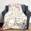 Nurse'S Legacy Blanket Personalized Name Soft Warm And Versatile For Sofa Bed Office And Travel Machine Washable Comfortable In All Seasons Best