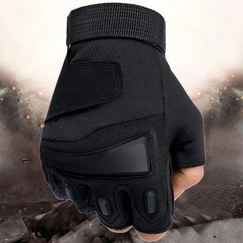 Fitness Training Tactical Gloves for Men Gym Exercise Outdoor Tactical Mesh Breathable Gloves Cycling Weightlifting Training