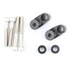 1 Pair Black Front Turn Signal Relocation Kit For 39mm 49mm Sportster FXR FXD Dy