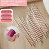 Wooden Sticks Cotton Swabs Nail Art Polish Cotton Tipped Applicators for Salon Home Makeup Tool