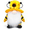 New Faceless Doll Decorative Ornaments Soft Handmade Honey Bee Gnomes Sunflower Gnome Yard Decor