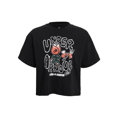 Loose Fit Graphic Print Training T-Shirt Women Tops Black 1379949-001