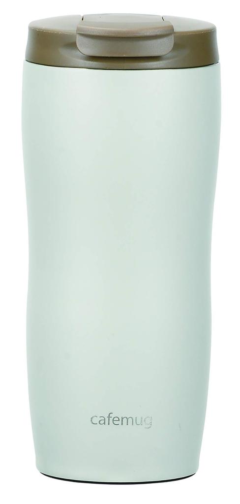 PEARL METAL Stainless Steel Tumbler 360ml, Smoky Gray, with Lid, Cafe Mug HB-5170