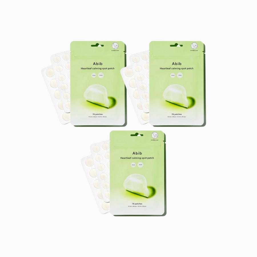 ABIB Heartleaf Calming Spot Patch Set 12mm X 30pcs + 10mm X 48pcs
