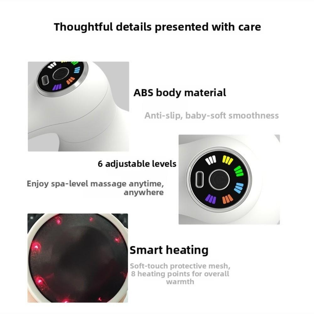 with 3 Interchangeable Heads Portable Electric Massager  for Abdomen, Legs, Arms