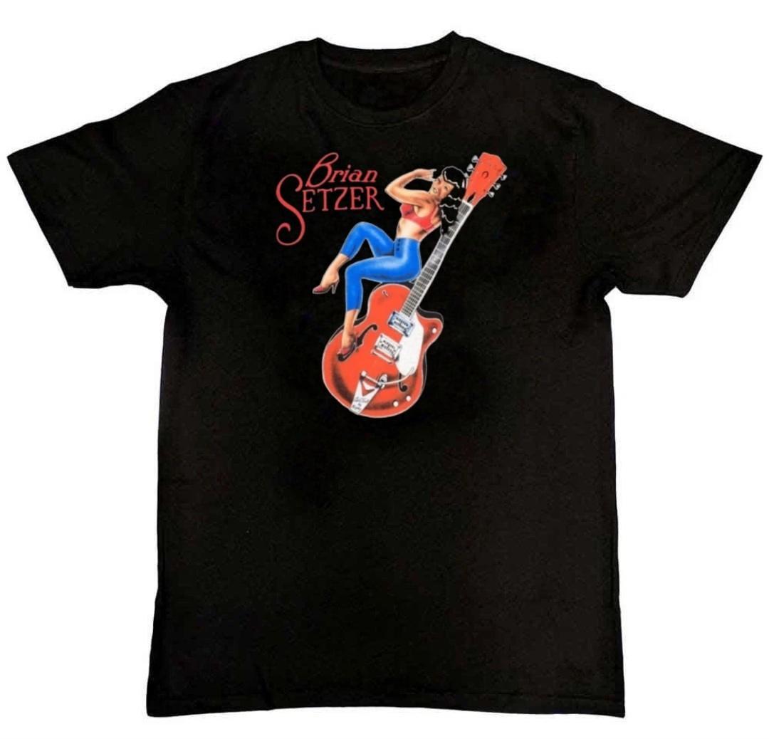 Vtg Brian Setzer Orchestra Band Graphic Print Unisex T-Shirt S M L XL 2 3 4 XL L