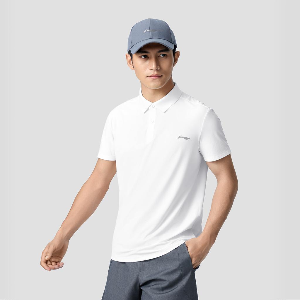 Li Ning Fitness Series UV Resistant Quick Dry Cool Polo Shirt Men tops APLW347-8