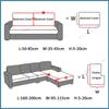 Funda de Cojín de Asiento de Sofá Funda de Silla Extraíble Jacquard Funda Elástica Lavable Protector de Muebles 1/2/3/4 Plazas