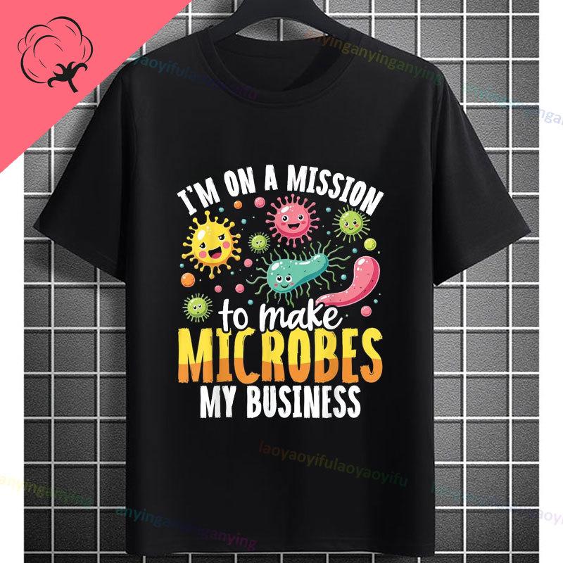 Funny Biology Bacteria and Microbes Selfie Petri Dish Cellfie Graphic Tshir100 Cotton Short Sleeve Humor Style Outdoor Tshirt