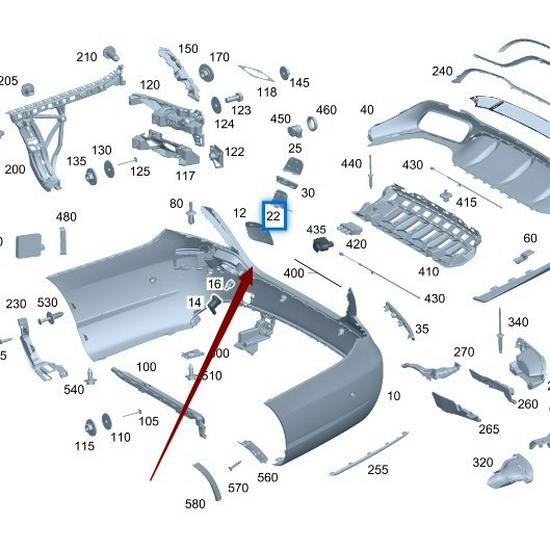 Unpainted Rear Bumper Tow Hook Cover for Mercedes-Benz W213 E260/E300.