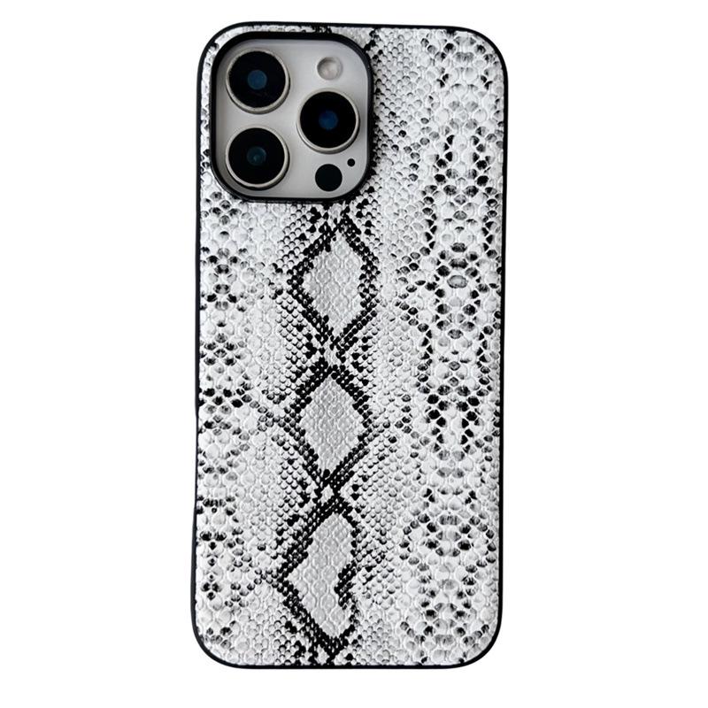 Lederstruktur Stoßfeste Schutzhülle für iPhone 17 Pro Max, 16 Pro und 15 Matt.