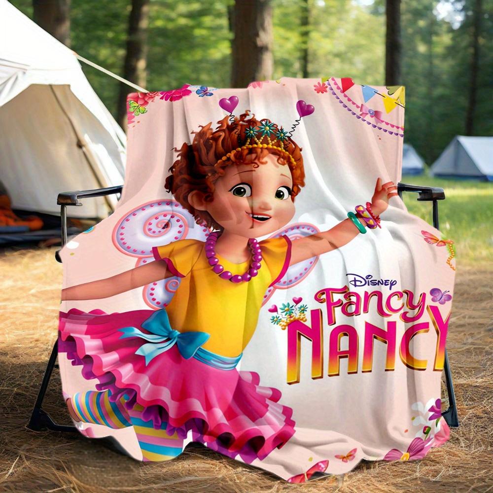 1pc, Disney Fancy Nancy Blanket, Living Room, Travel, Camping, Car Blankets