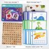 Educational Toys 100 PCS See and Spell Learning Toys Matching Letter Spelling Game Sight Words Games Educational