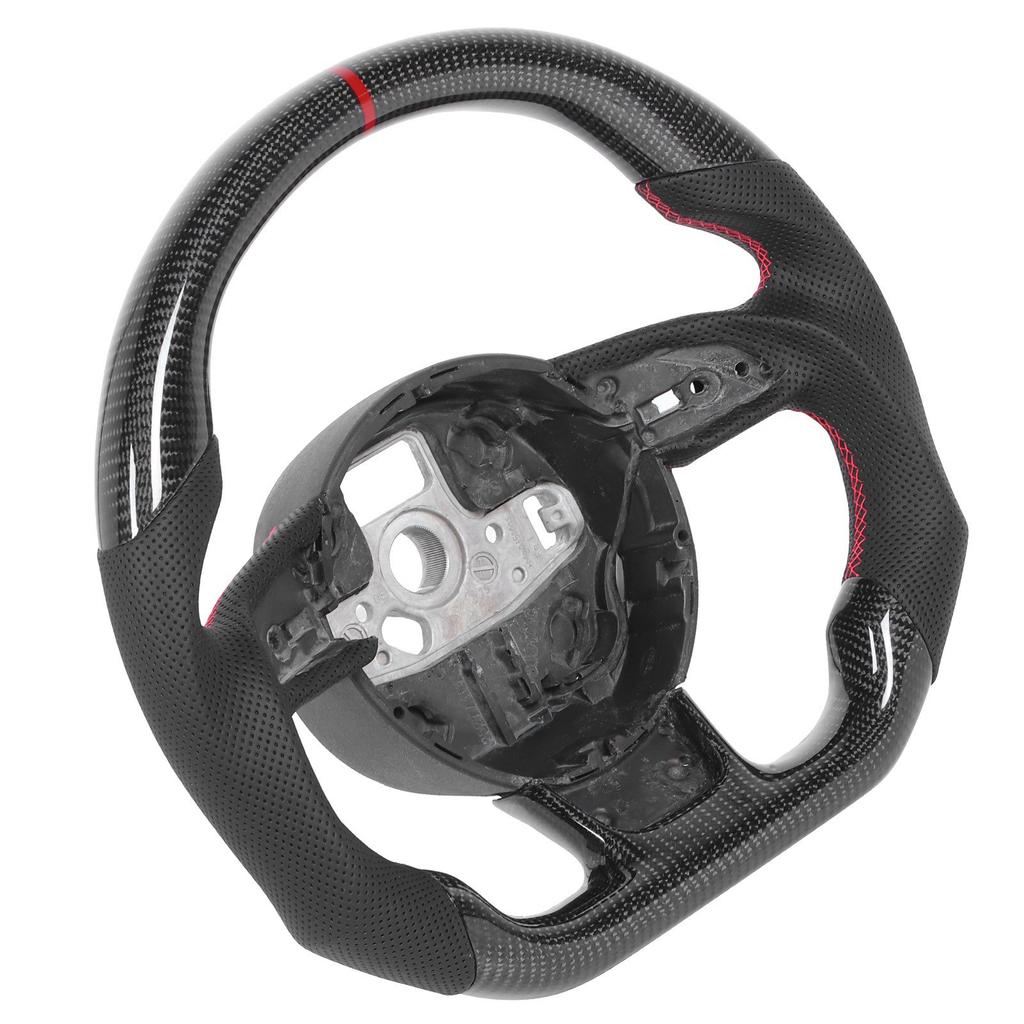 Carbon Fiber Steering Wheel Nappa Perforated Leather Fit for B8.5 RS3 RS4 RS5 RS6 RS7 20132016