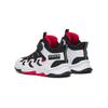Anta Kids Velcro Non-Slip High-Top Running Shoes Kids sneakers Black White 312249993-2