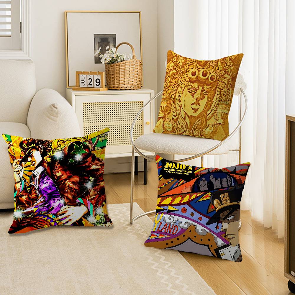 Classic Anime J-Jojo B-Bizarre A-Adventure Pillow Anime Pillow Sofa Bed Head Pillow Cover Cushion Cover 45X45 Cm Fashion