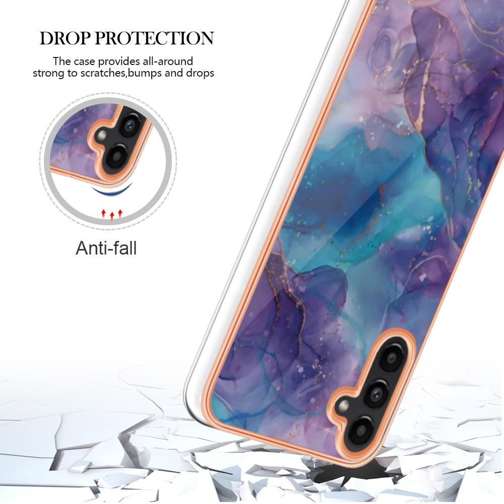 YB IMD Series-16 Style-E For Samsung Galaxy A55 5G Case TPU Phone Cover Electroplating Frame Design