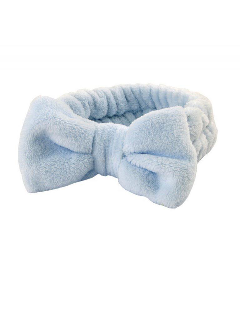 Spa Cosmetic Headband Bow Hair Band for Women Girls Makeup Washing Face Yoga Sports Fluffy Skincare Shower Head Wraps Elastic