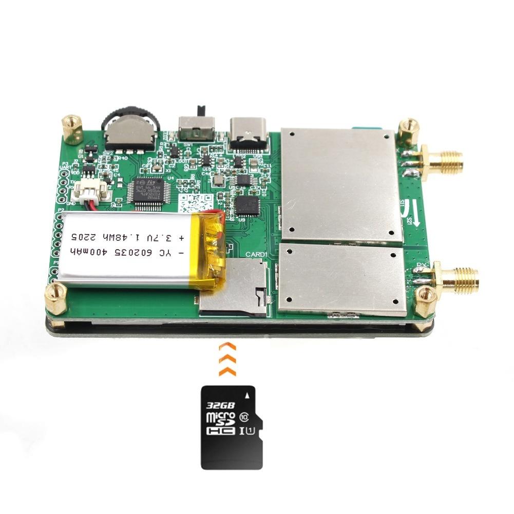 Handheld RF Analyzer Black VNA Antenna Analyzer 50kHz-1.5GHz Measurement Type-C USB Serial 1000mAh Built-in Battery
