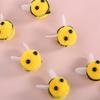 50 Pcs Small Felt Bees for Crafts, Cute Pom Pom Bees Balls Mini Bees Figures for Decorations DIY Supplies