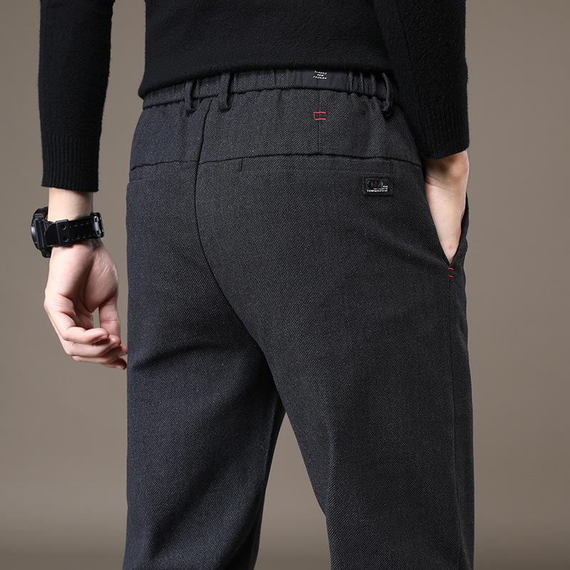 Men's casual pants autumn and winter new fashion Korean version trousers versatile slim straight pants men