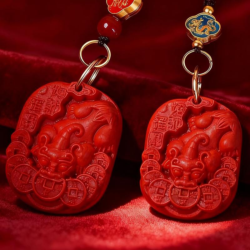 Chinesischer Stil Zwölf Tierkreiszeichen Pixiu Schlüsselanhänger Anhänger Für Frauen Männer Glücklich Rot Pixiu Auto Schlüsselanhänger Exquisites Taschendekor Accessoire Geschenk