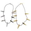 Chic Necklace for Black-Panther Cosplay Pendant Necklace Halloween Party Long Tooth Pendant Necklace Men Jewelry Gift