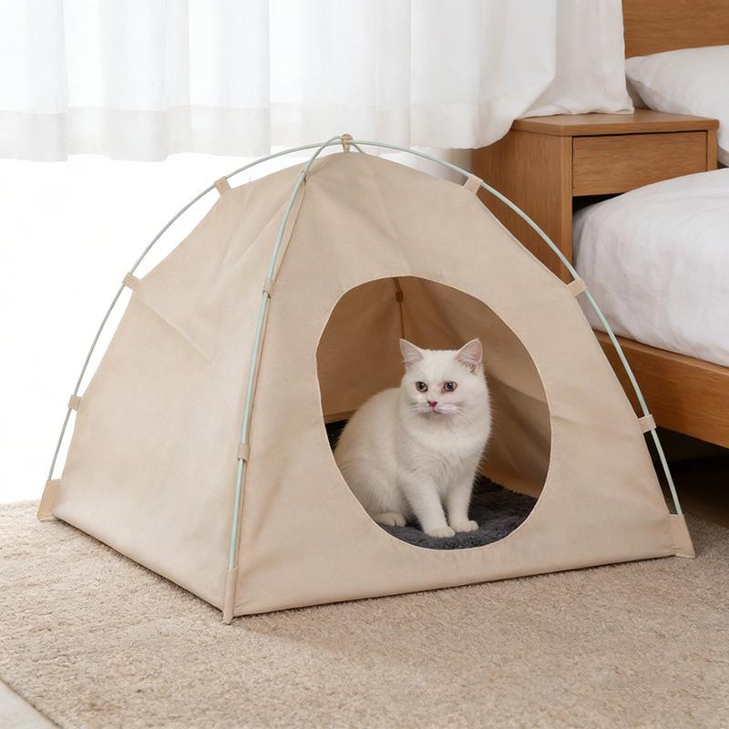 Cat Tent Pet Shelter for Summer, Enclosed for a Sense of Security, Convenient for Outdoor Use, Warm and Breathable, Suitable for All Seasons,
