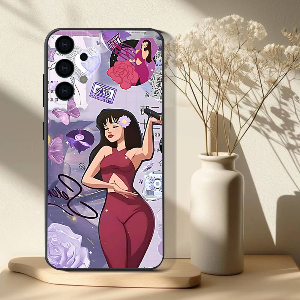 S-Selena Quintanilla Phone Case For Samsung S25,S24,S21,S22,S23,S30,Ultra,S20,Plus,Fe,Lite,Note,10,9,5G Black Cover